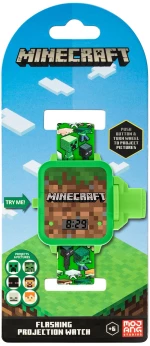 Ρολόι με Μίνι Προβολέα Minecraft