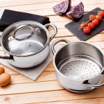 Gourmet Σετ Ανοξείδωτη Κατσαρόλα και Σκεύος Ατμού