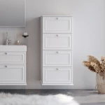 Στήλη STELLA Λευκή MDF 18mm Λάκα 54 3CSTE054WHM κρεμαστή 54x42x120