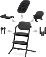 Cybex Καρεκλάκι Φαγητού Lemo Chair 4in1, Stunning Black