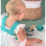 MinikOiOi Σαλιάρα Σιλικόνης Ελαστική Μπλε
