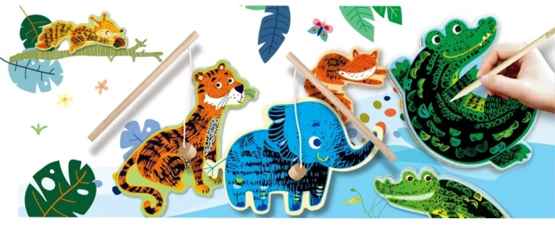Avenir - Scratch 'N' Catch Jungle Animals
