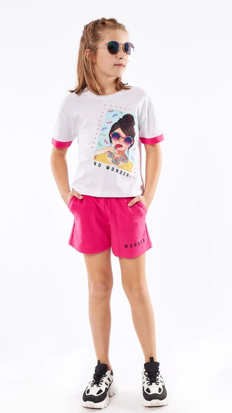 Εβίτα Fashion Σετ Σόρτς No Wonder, Φούξια