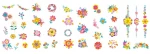 Avenir - Nail Stickers & Tattoos Flowers