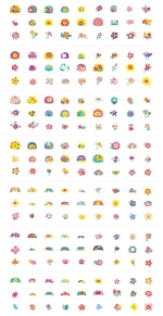 Avenir - Nail Stickers & Tattoos Flowers
