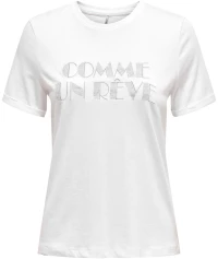 Μπλούζα "Comme unreve" λευκή (Λευκό)