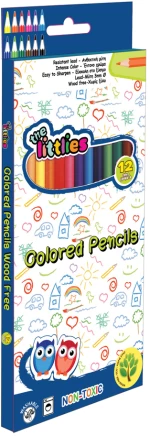 Ξυλομπογιές Wood Free 12Χρώματα The Littlies