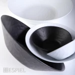 Σαλατιέρα Μελαμίνης Matte White Wavy 27x27x7εκ Espiel