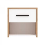 Σετ 2 Κομοδίνα Varadero 2No1F Artisan Oak Λευκό 42x33x42Εκ