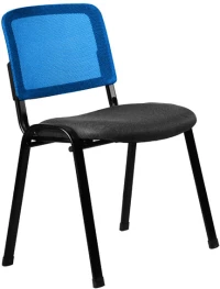 Καρέκλα επισκέπτη 3003 μαύρη/μπλε 51x60x79.5εκ