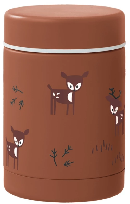 ΘΕΡΜΟΣ ΦΑΓΗΤΟΥ ΑΠΟ ΑΝΟΞΕΙΔΩΤΟ ΑΤΣΑΛΙ DEER AMBER 300ML FRESK FRESK FR-FD100-34