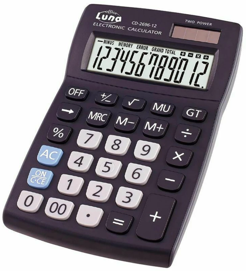 Κομπιουτεράκι 12Digits Cd-269612 3Χρωμ Luna Office