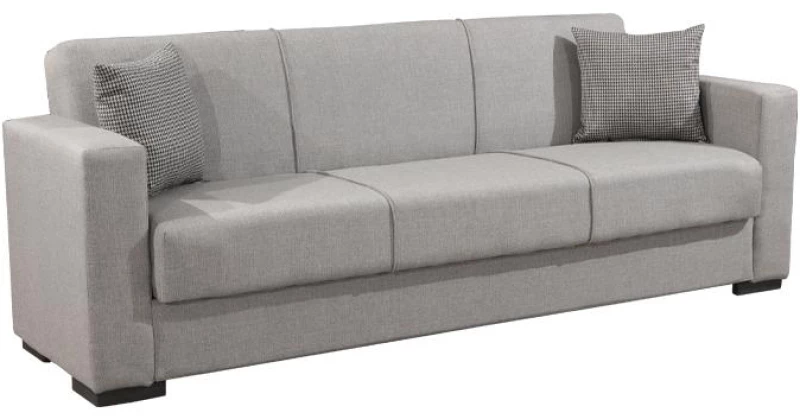 Καναπές 3 Θέσιος New Gracia Γκρι 222x89x84