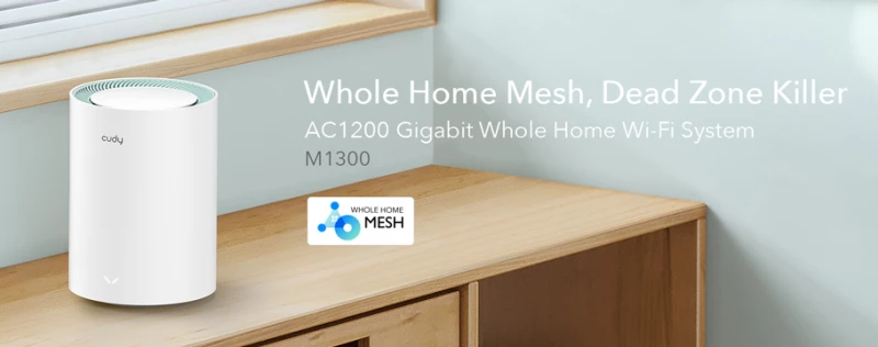 CUDY Wi-Fi mesh system M1300  AC1200 1200Mbps  gigabit  dual band  V2.0