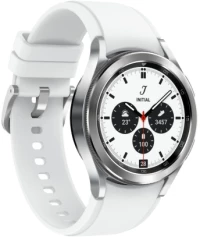 Samsung Galaxy Watch4 Classic Bluetooth 4G Stainless Steel 42mm Αδιάβροχο με eSIM και Παλμογράφο (Silver)