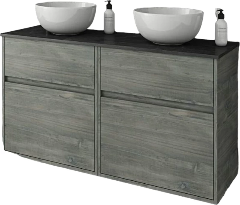 Instinct 125 Top Smoked Oak - Βάση Επίπλου Για Επιτραπέζιους Νιπτήρες (125x45)