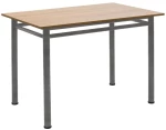 340124 ΤΡΑΠΕΖΙ DEXTER PAKOWORLD ΔΡΥΣ-ΠΟΔΙ ΓΚΡΙ ΣΦΥΡΗΛΑΤΟ 110X70X77ΕΚ