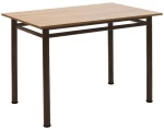 340130 ΤΡΑΠΕΖΙ DEXTER PAKOWORLD ΔΡΥΣ-ΠΟΔΙ ΚΑΦΕ ΣΦΥΡΗΛΑΤΟ 100X60X77ΕΚ