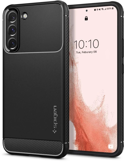 SPIGEN RUGGED ARMOR GALAXY S22 MATTE BLACK