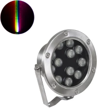 GloboStar® UNDERWATER-JERRY 90425 Υποβρύχιο Επιφανειακό Φωτιστικό Σποτ Ειδικό για Σιντριβάνια - Πισίνες - Τζακούζι LED 12W 1020lm 30° DC 24V Αδιάβροχο IP68 Μ14.5 x Π7 x Υ19cm RGBW DMX512 - Ανοξείδωτο Ατσάλι SS304 - 3 Years Warranty