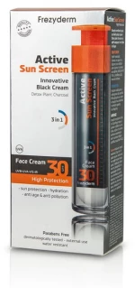 Frezyderm Active Sun Screen SPF30 Innovative Black Face Cream 50ml