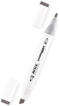 Μαρκαδόρος οινοπνεύματος Artix Chromax με διπλή μύτη Warm Grey WG8
