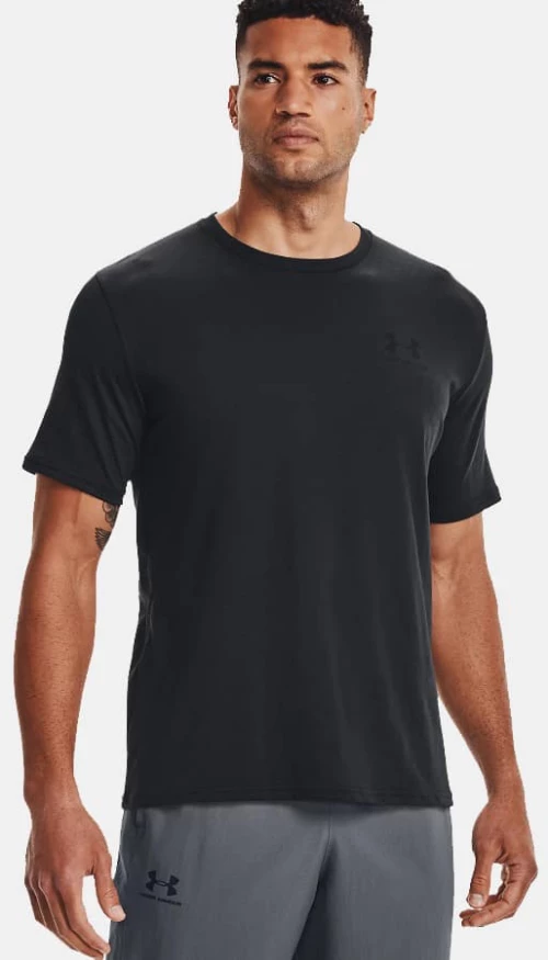 Under Armour Sportstyle Left Chest Ανδρικό T-shirt Black (1326799-001)