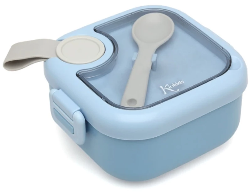 Δοχείο Φαγητού Kiokids Blue με Κουταλάκι 750ml