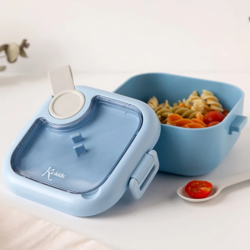 Δοχείο Φαγητού Kiokids Blue με Κουταλάκι 750ml