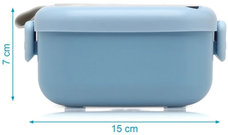 Δοχείο Φαγητού Kiokids Blue με Κουταλάκι 750ml