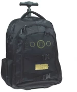 Gim Hextech Σχολική Τσάντα Τρόλεϊ Δημοτικού σε Μαύρο χρώμα