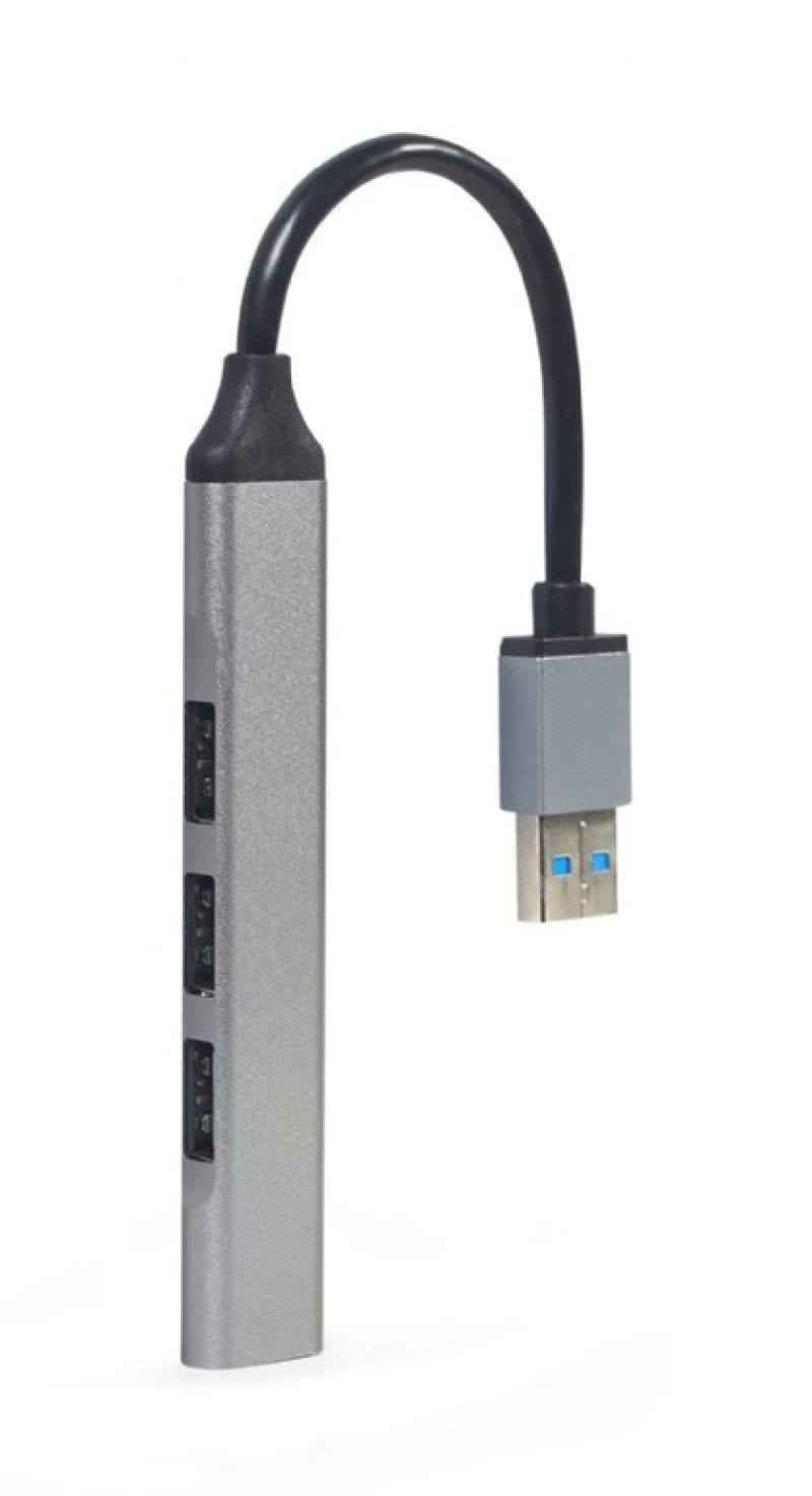 GEMBIRD 4-PORT USB HUB (USB3X1 - USB2X3 PORTS) SILVER