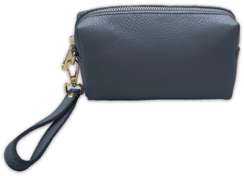 Δερμάτινο τσαντάκι νεσεσέρ pouch Yiasu Μπλε ραφ