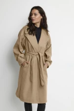 Γυναικείο παλτό Betzy Culture Camel