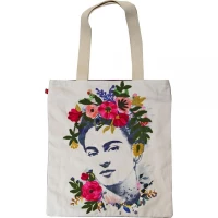 ΤΣΑΝΤΑ FRIDA ΚAHLO ΛΕΥΚΗ ΚΕΝΤΗΜΕΝΗ