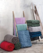 ΚΟΥΒΕΡΤΟΠΑΠΛΩΜΑ CROCO ΑΚΟΥΑ 220X240 760gsm VELVET