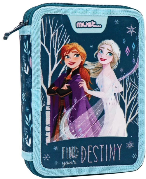 Must 563000 κασετίνα διπλή γεμάτη 15x5x21 Frozen find your destiny