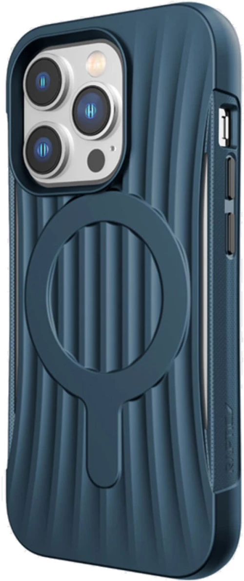 X-Doria Raptic Clutch MagSafe - Biodegradable case for iPhone 14 Pro (Drop-Tested 3m) (Marine Blue)