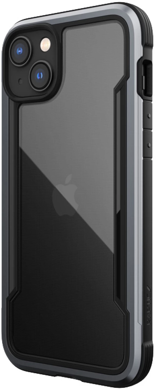 X-Doria Raptic Shield - Aluminum Case for iPhone 14 Plus (Drop-Tested 3m) (Black)