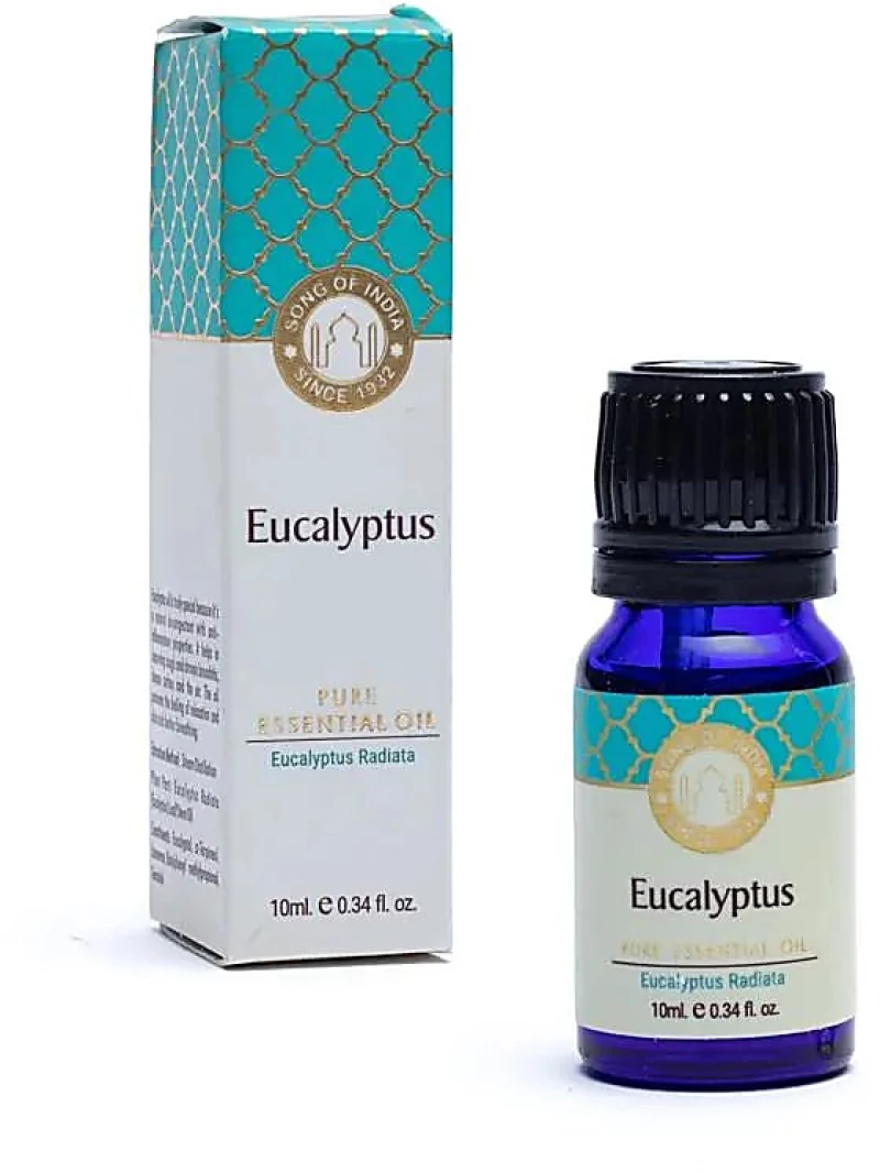 Φυσικό Αιθέριο Έλαιο Ευκάλυπτου Eucalyptus Pure Essential Oil Song of India 10ml
