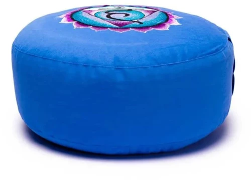 Μαξιλάρι Διαλογισμού Κεντημένο Meditation Cushion Chakra 5 Blue 33Χ17