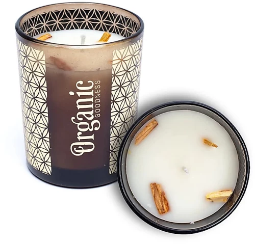 Αρωματικό Κερί Σόγιας Organic Palo Santo & Κέδρος 550g