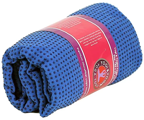 Πετσέτα Γιόγκα με Αντιολισθητικές Κουκίδες Yoga Towel Blue XL 183x65cm