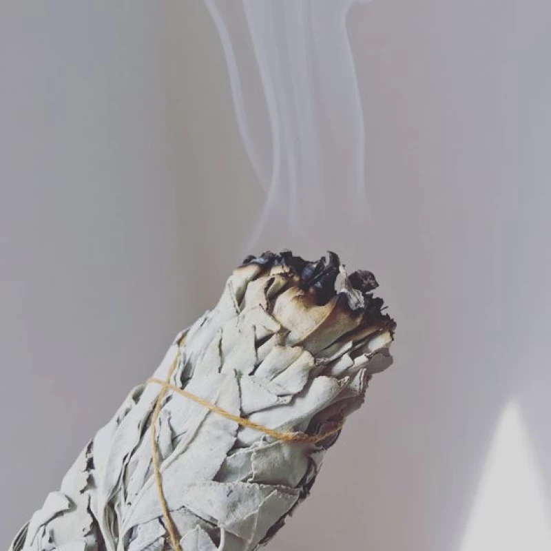 White Sage Eucalyptus Smudge Stick 10Χ3cm - Ραβδί Θυμιάματος Φασκόμηλο Ευκάλυπτος