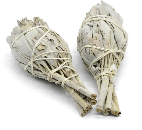White Sage Smudge Torch 12Χ4cm - 2 Ραβδιά Θυμιάματος Λευκό Φασκόμηλο