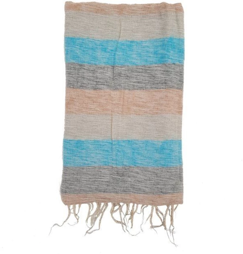Κουβέρτα Σάλι Διαλογισμού Μπεζ με Ρίγες - Meditation Shawl Cream 200x80cm