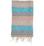 Κουβέρτα Σάλι Διαλογισμού Μπεζ με Ρίγες - Meditation Shawl Cream 200x80cm