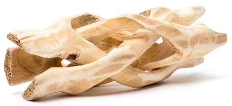 Χειροποίητη Τριγωνική Ξύλινη Βάση Τρίποδο Κόμπρα Wooden Cobra Stand 16cm