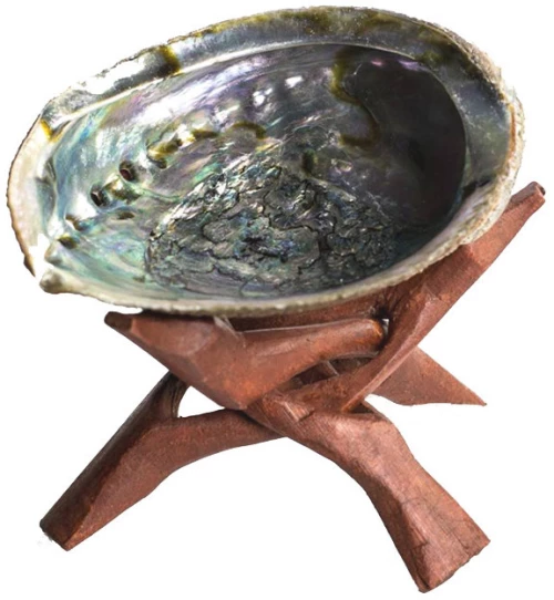 Χειροποίητη Τριγωνική Ξύλινη Βάση Τρίποδο Κόμπρα Wooden Cobra Stand 16cm