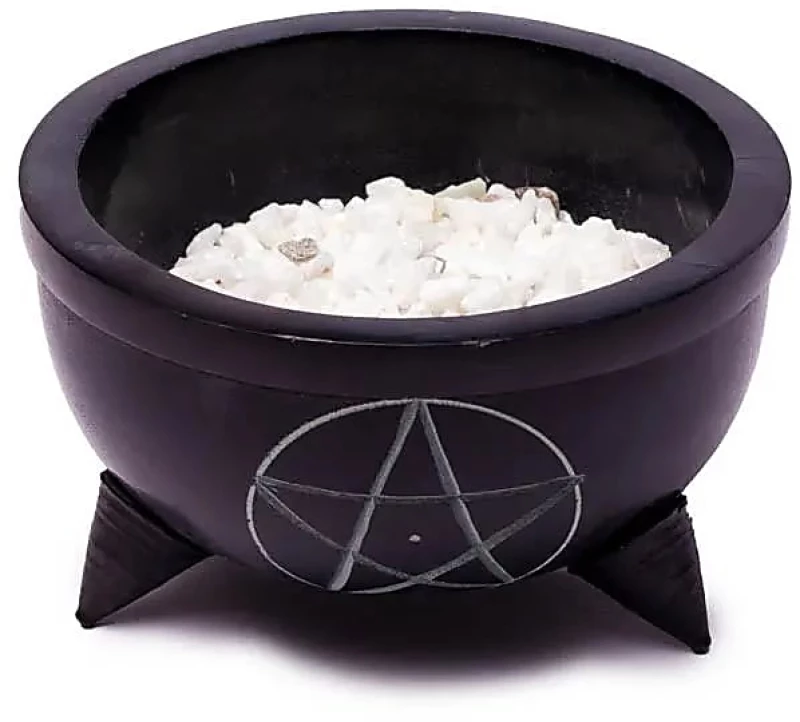 Βάση Αρωματικών Στικ από Σαπουνόπετρα με Pentangle Symbol 10Χ6cm